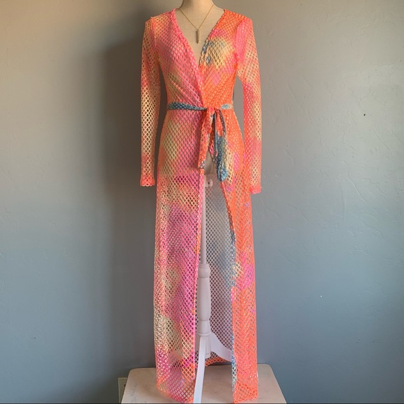 HOT & DELICIOUS | NWT Tie Dye Swim Duster - Picture 2 of 9